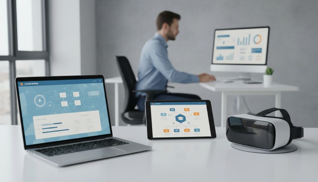 Comparación de los estándares de e-learning SCORM, xAPI y cmi5 en el contexto de capacitación corporativa con LMS, móvil y contenido distribuido