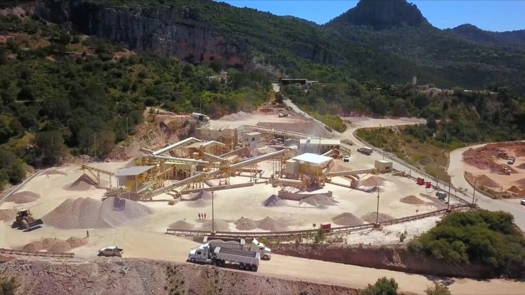 Imagen de drone de un programa de capacitación para industria.